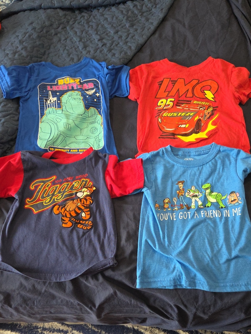 Boys Lot Of Disney T Shirts, Size 4t